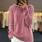 Camisola com Capuz Lisa