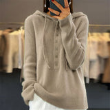 Camisola com Capuz Lisa