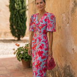 Wanda | Vestido Midi com Mangas Bufantes