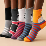 Pack de 5 Pares de Meias com Motivo de Desenhos Animados