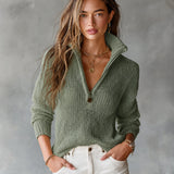 Clarissa | Camisola com Meio-Fecho, Corte Solto