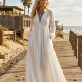 Vestido maxi minimalista