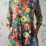 Nora | Blusa Comprida com Decote em V