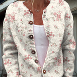 Evanthea™ | Casaco de Malha Vintage Floral