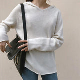Camisola com Capuz Lisa