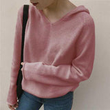 Camisola com Capuz Lisa