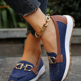 Daniela - Mocassins com Plataforma e Fivela