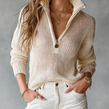Clarissa | Camisola com Meio-Fecho, Corte Solto