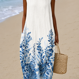Marisa | Vestido Midi Floral Sem Mangas