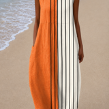 Sabine | Vestido Midi Solto Sem Mangas