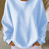 Cecilia | Camisola Textura Waffle, Corte Solto