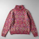 Mirabel | Camisola Gola Alta com Padrão Ornamentado