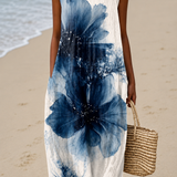 Serena | Vestido Midi Floral Sem Mangas