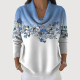 Alba | Camisola Floral com Gola Dobrada