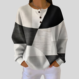 Annabelle - Sweatshirt Henley em Malha Waffle