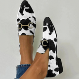Anna - Mocassins Estampados com Detalhe de Fivela
