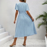 Vestido Casual às Bolinhas