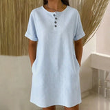 Vestido Casual às Riscas