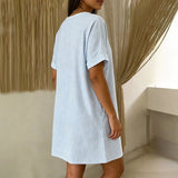 Vestido Casual às Riscas