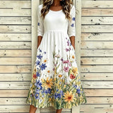 Vestido Casual com Estampado Floral