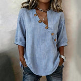 Blusa Vintage às Riscas