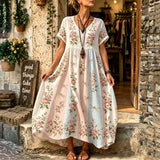 Robe Décontractée À Imprimé Floral