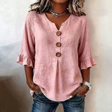 Blouse Décontractée Vintage