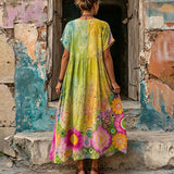 Vestido Casual com Estampado Floral