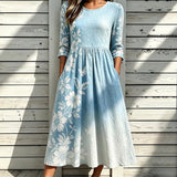 Robe Décontractée À Imprimé Floral