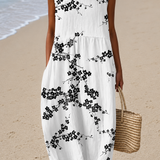 Carmen | Vestido Midi Floral Sem Mangas