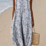 Heidi | Vestido Midi Floral Sem Mangas