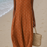 Cleo | Vestido Midi Descontraído Sem Mangas
