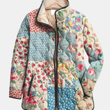 Casaco Acolchoado Patchwork Florido Chloé