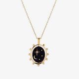 colar giratório dourado dia e noite