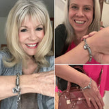 Pulseira de Coração Dourada com Berloque