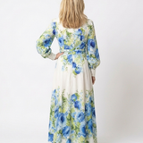 Harper | Vestido Maxi Floral de Manga Comprida com Botões à Frente