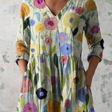 Louise | Blusa Comprida com Decote em V