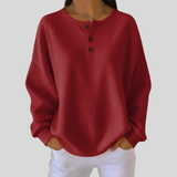 Iona - Top Henley Waffle Descontraído
