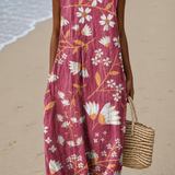 Mirabel | Vestido Midi Florido Sem Mangas