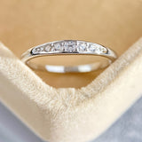 Anel em Ouro Branco com Zircónias Micro-Pavé