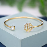 Pulseira em Ouro Branco com Árvore da Vida