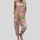 Jardineiras Rosa com Flores Silvestres