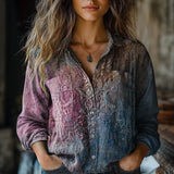Camisa Vintage com Dégradé
