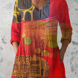 Lucie | Blusa Comprida com Decote em V