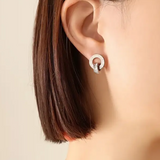 Colar "Eternity" com Zircónias em Ouro Branco