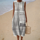 Vestido de Verão Confortável sem Mangas
