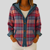 Florence - Sobrecamisa aos Quadrados com Capuz