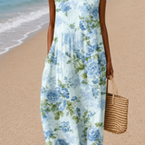 Delphina | Vestido de Verão Floral Sem Mangas
