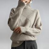 Lauren™ | Camisola de Gola Alta em Cashmere de Luxo
