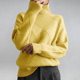 Lauren™ | Camisola de Gola Alta em Cashmere de Luxo